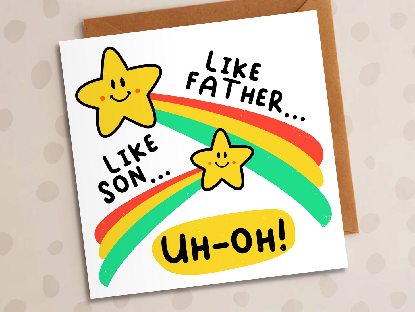 Like Father Like Son Card, Birthday, Best Son