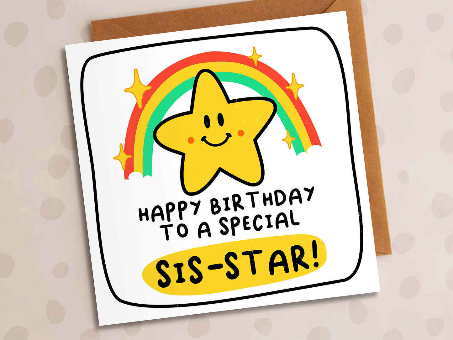 A Special Sis-Star Card, Birthday, Best Sister