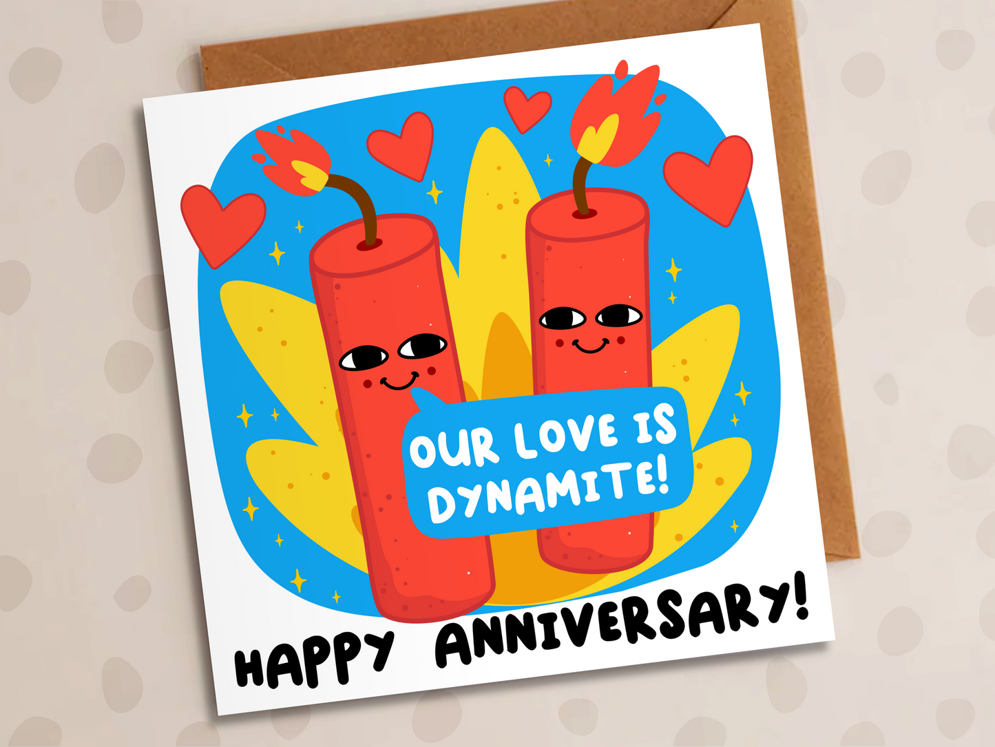 Our Love Is Dynamite Card, Anniversary, Dynamite