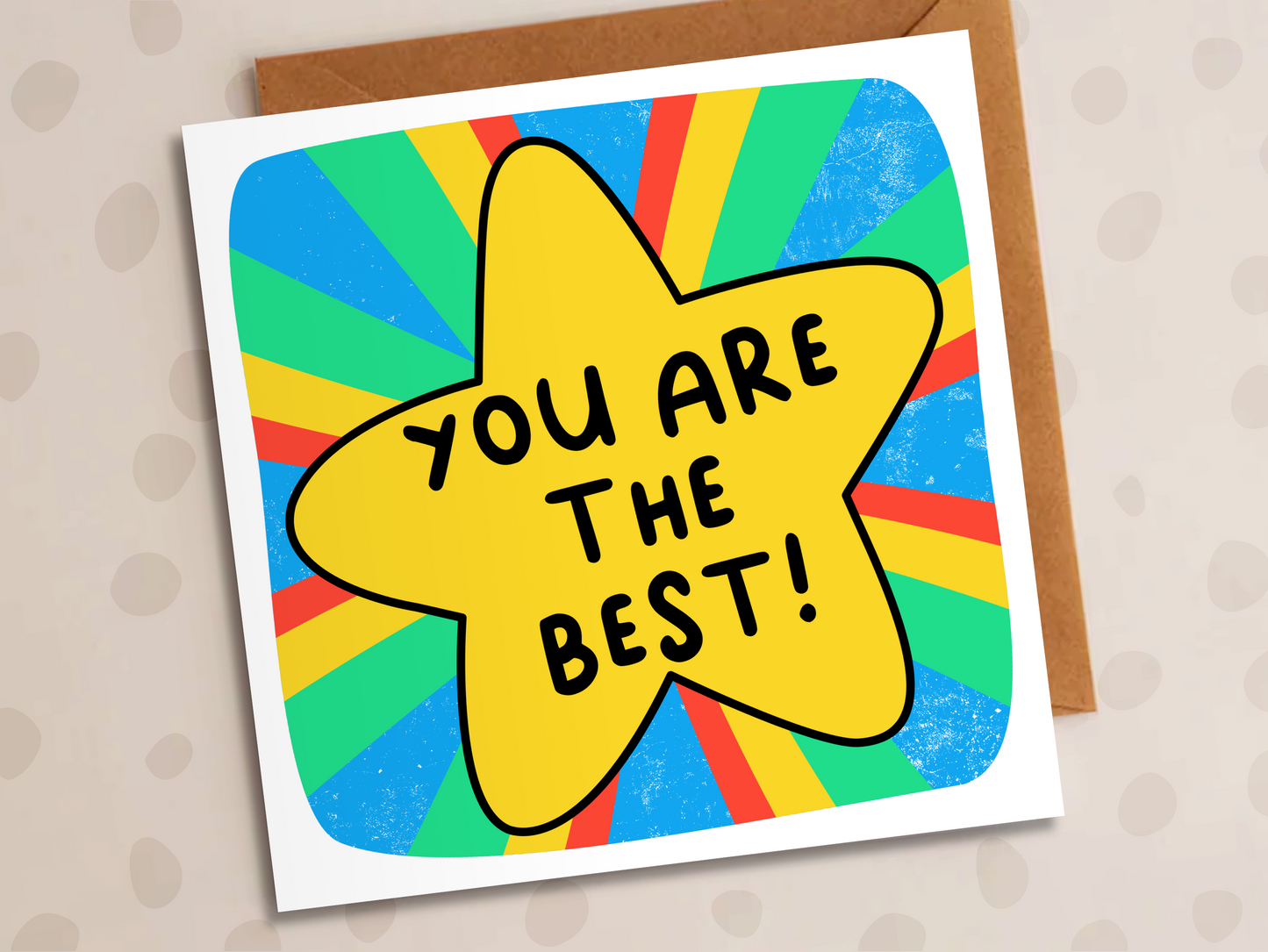 You Are The Best Card, Thank-You, Star