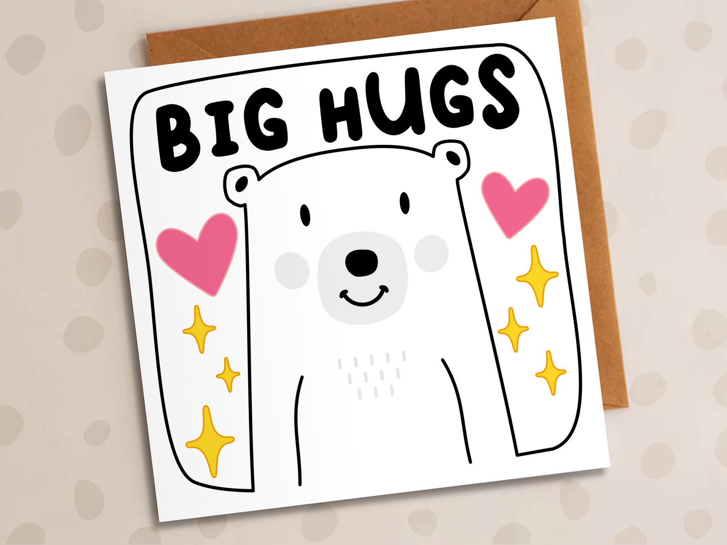 Big Hugs Card, Sympathy, Bear