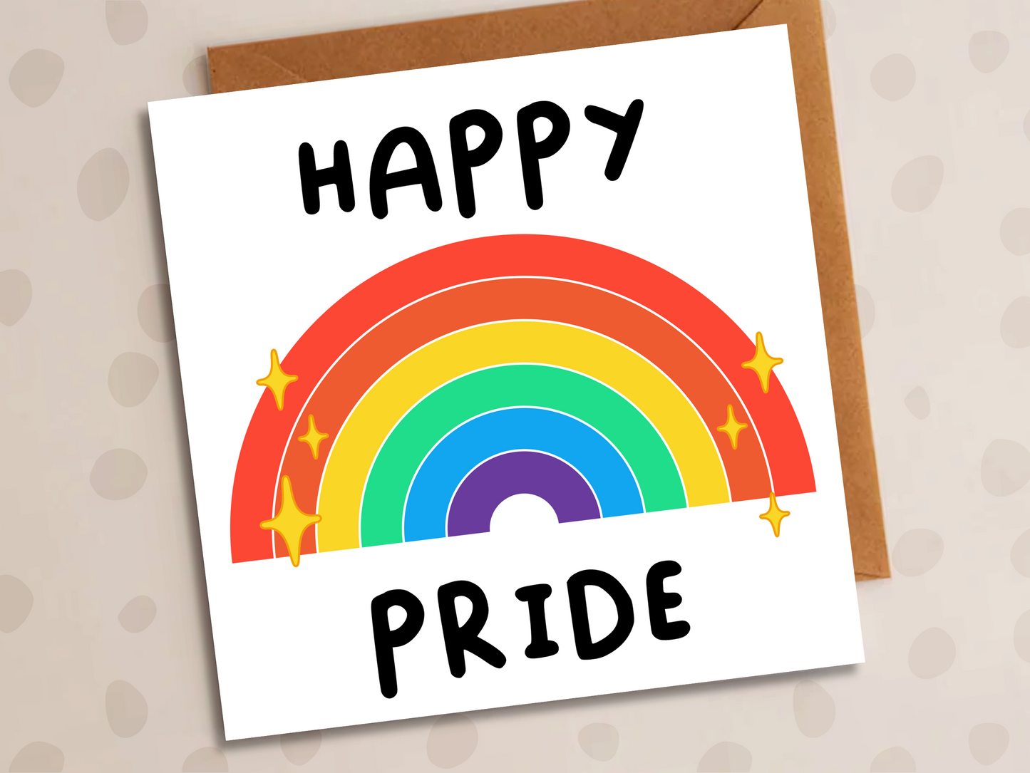 Happy Pride Card, Pride, LGBT, Rainbow