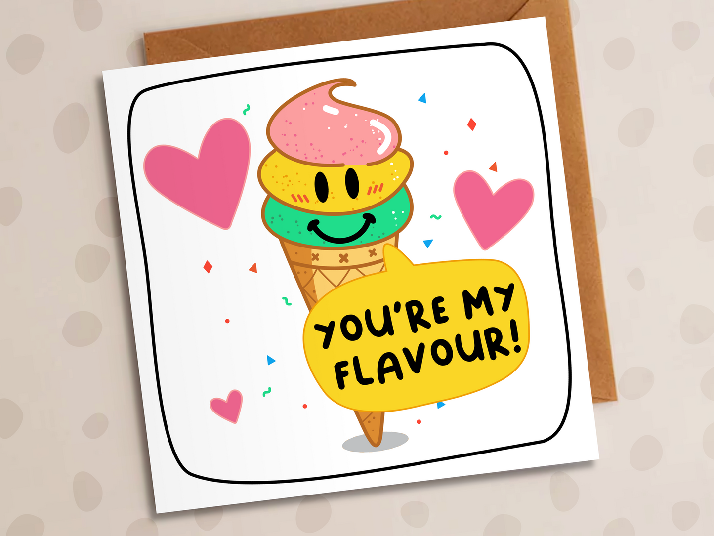 You're My Flavour Card, Anniversary, Ice-Cream