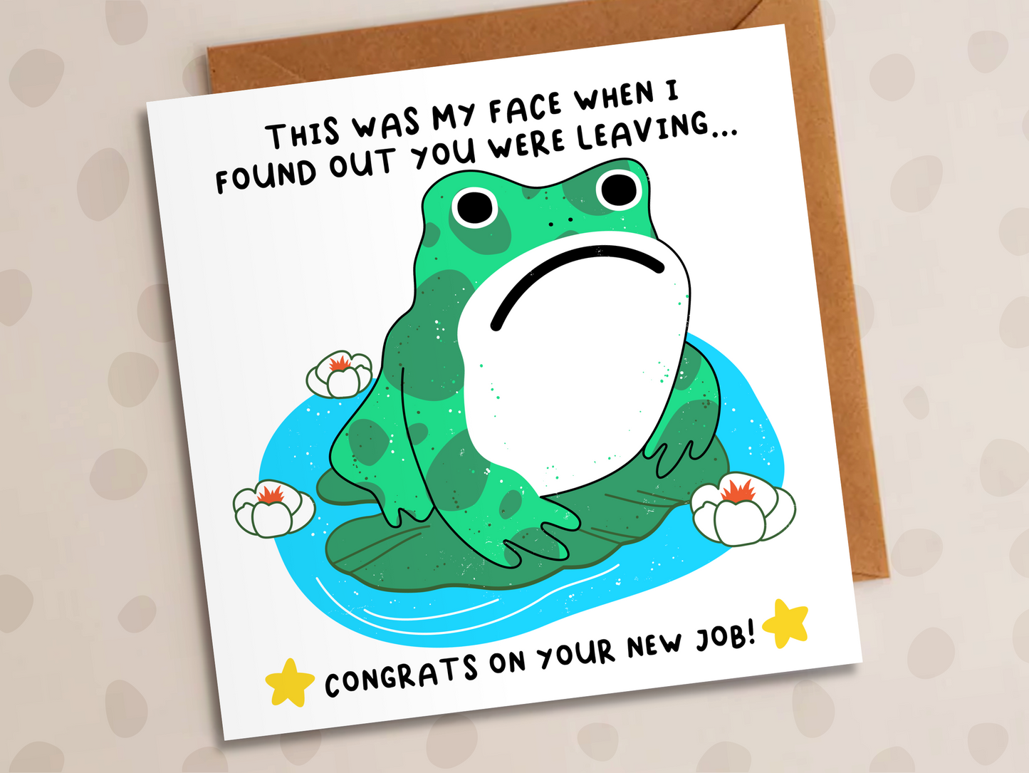 This Was my Face When I Found Out You Were Leaving Card, New Job, Congratulations