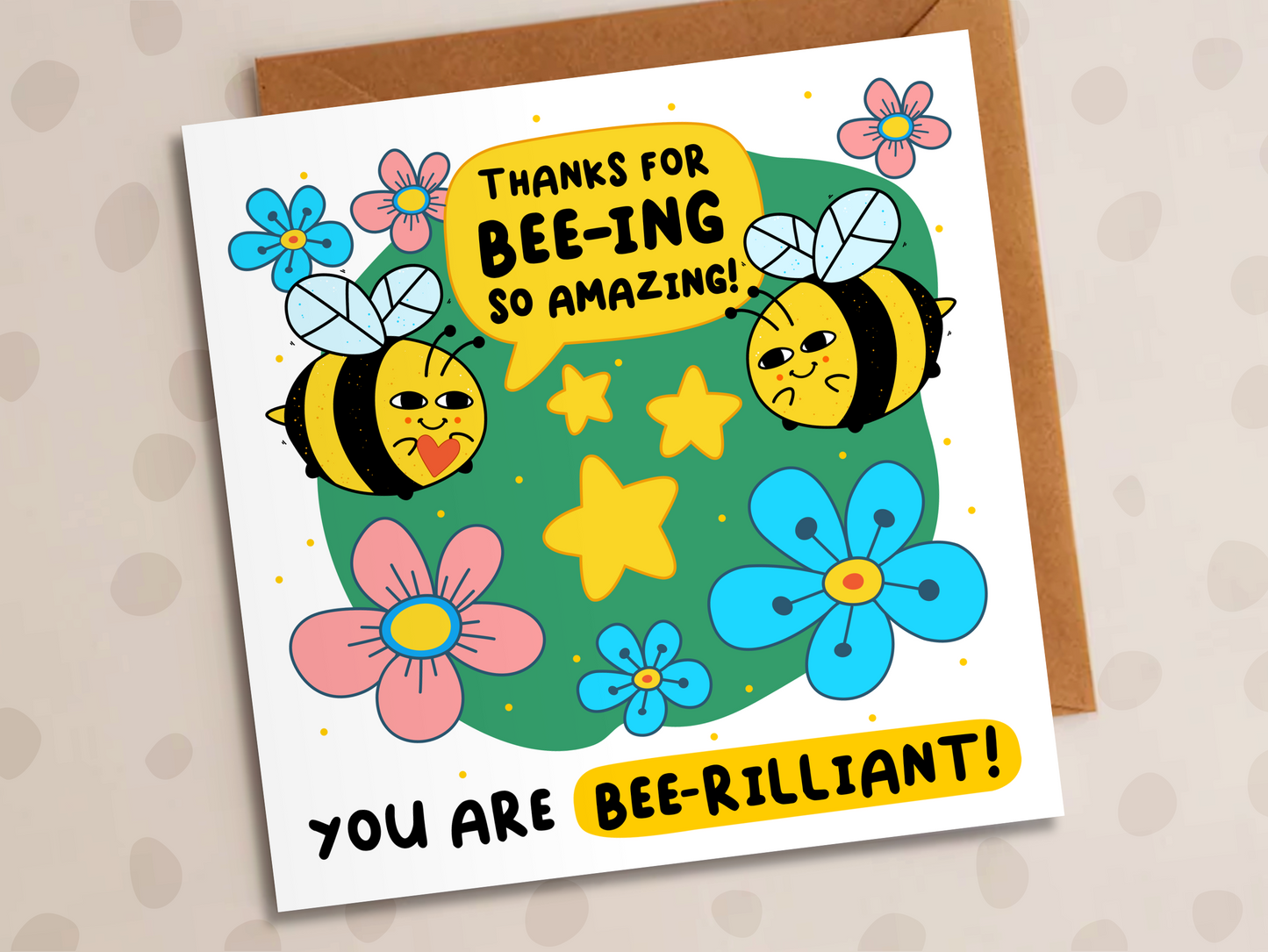 Thanks For Bee-ing So Amazing Card, Thank-You, Bee