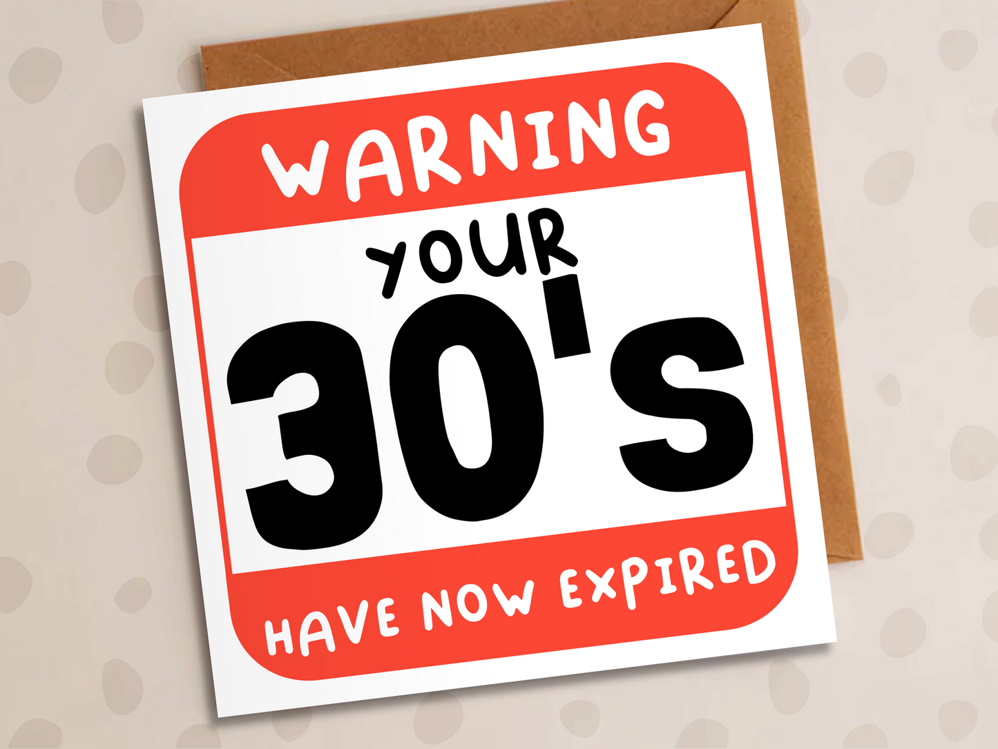 Thirties Have Now Expired Card, 40th Birthday