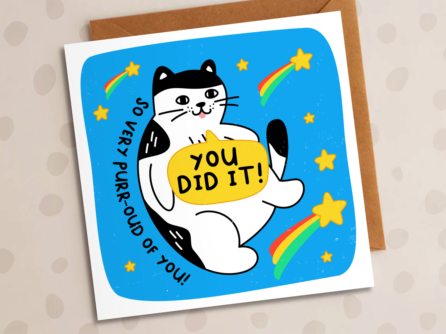 Proud Of You Card, Congratulations, Purr-oud