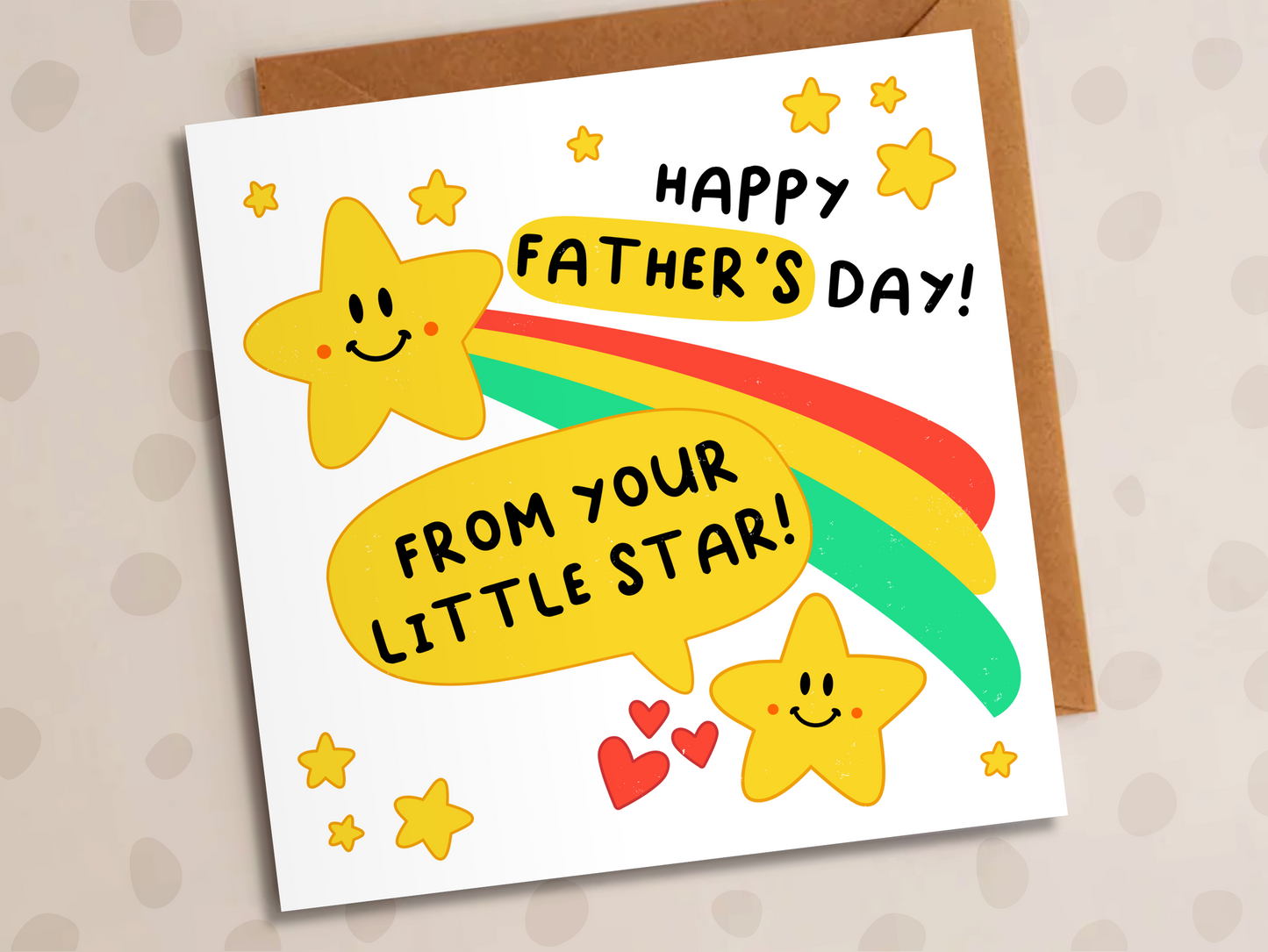 From Your Little Star Card, Father's Day, Star