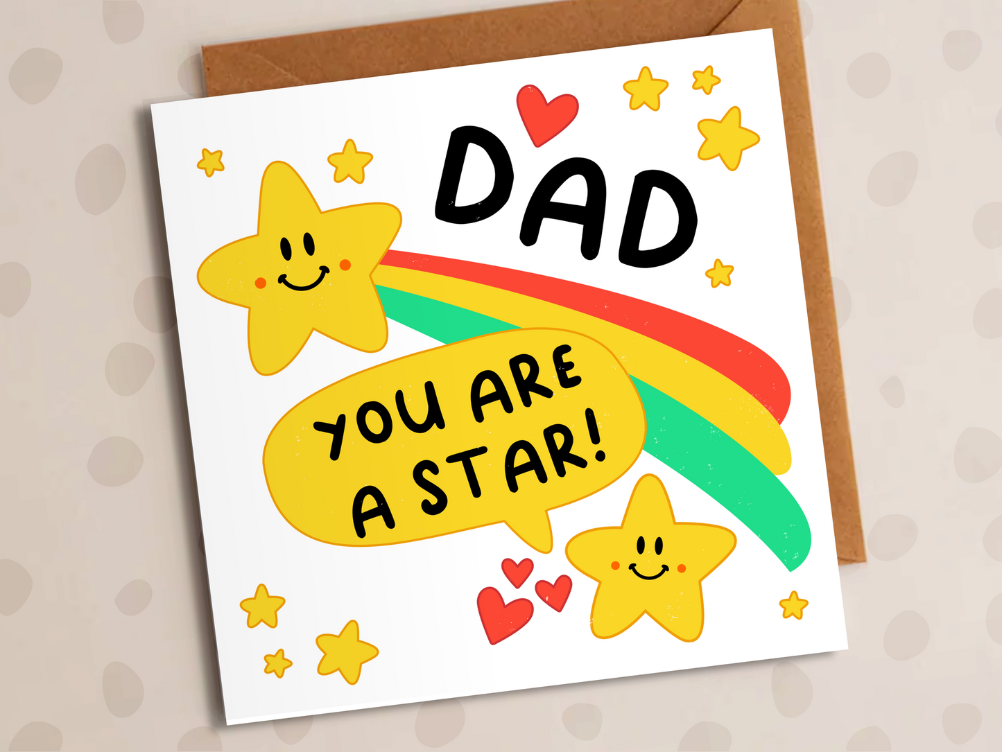 You Are A Star Card, Father's Day, Star