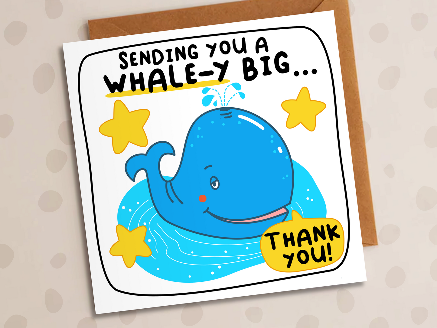 A Whale-y Big Thank-You Card, Thank-You, Whale