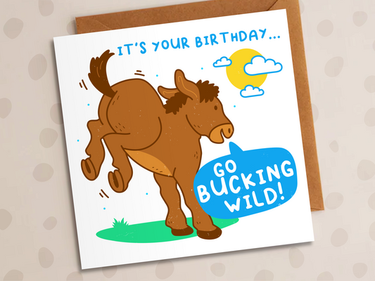 Go Bucking Wild Card, Birthday, Equine Bucking