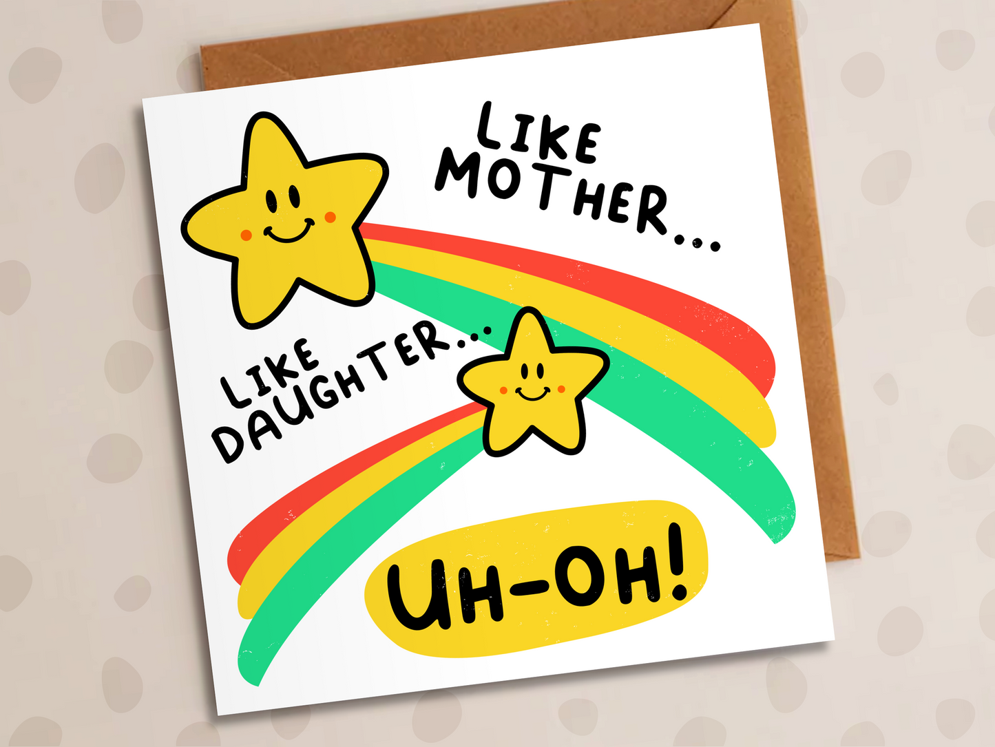 Like Mother Like Daughter Card, Birthday, Best Daughter