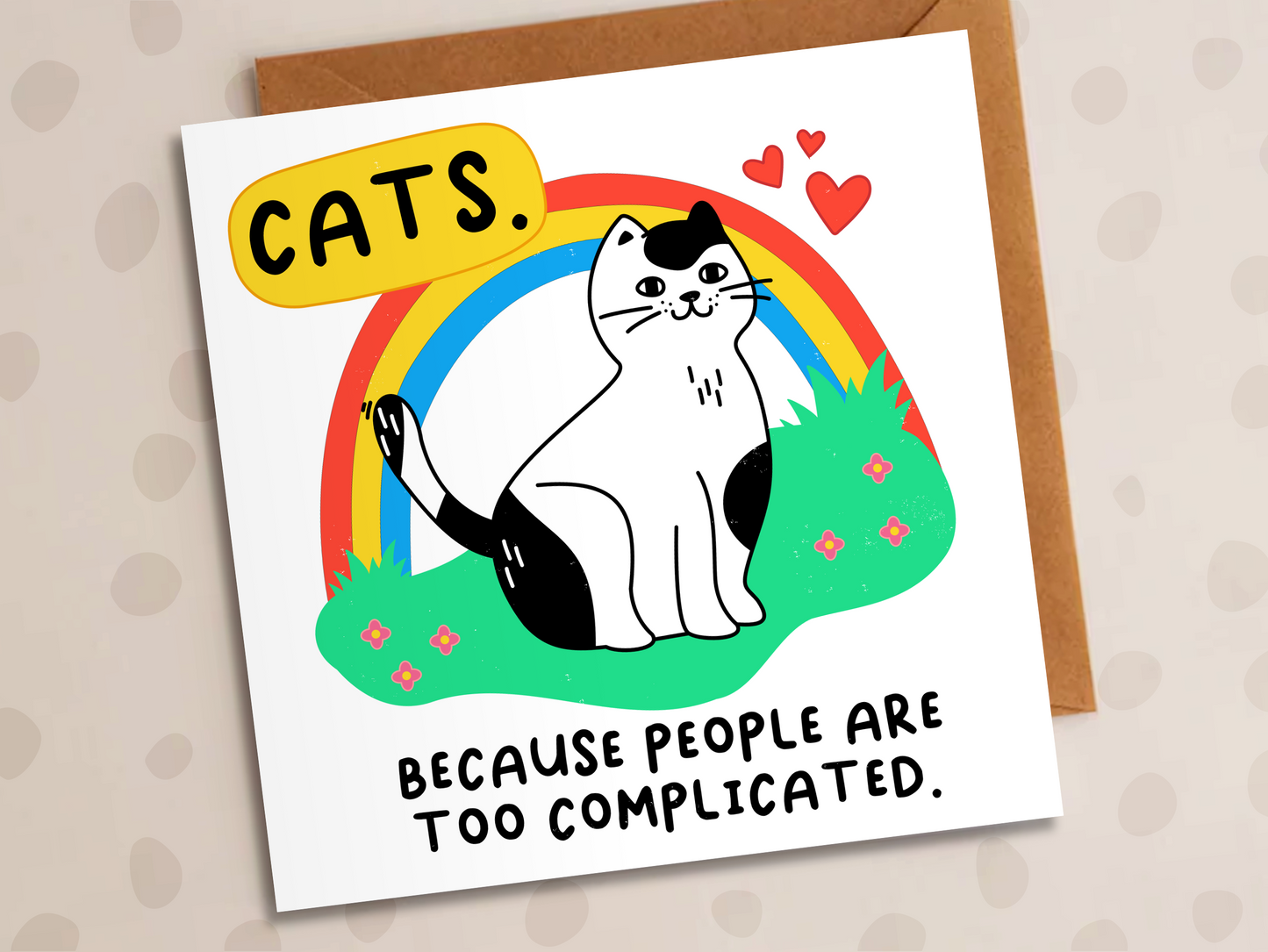 Cat Owner Card, Cat Birthday, Cat Lover