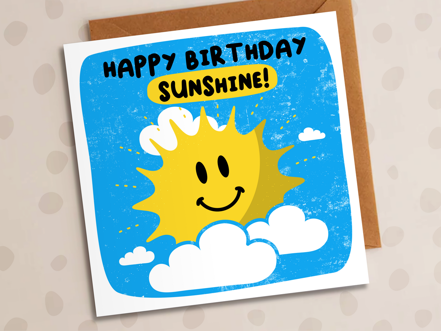 Happy Birthday Sunshine Card, Birthday, Sun