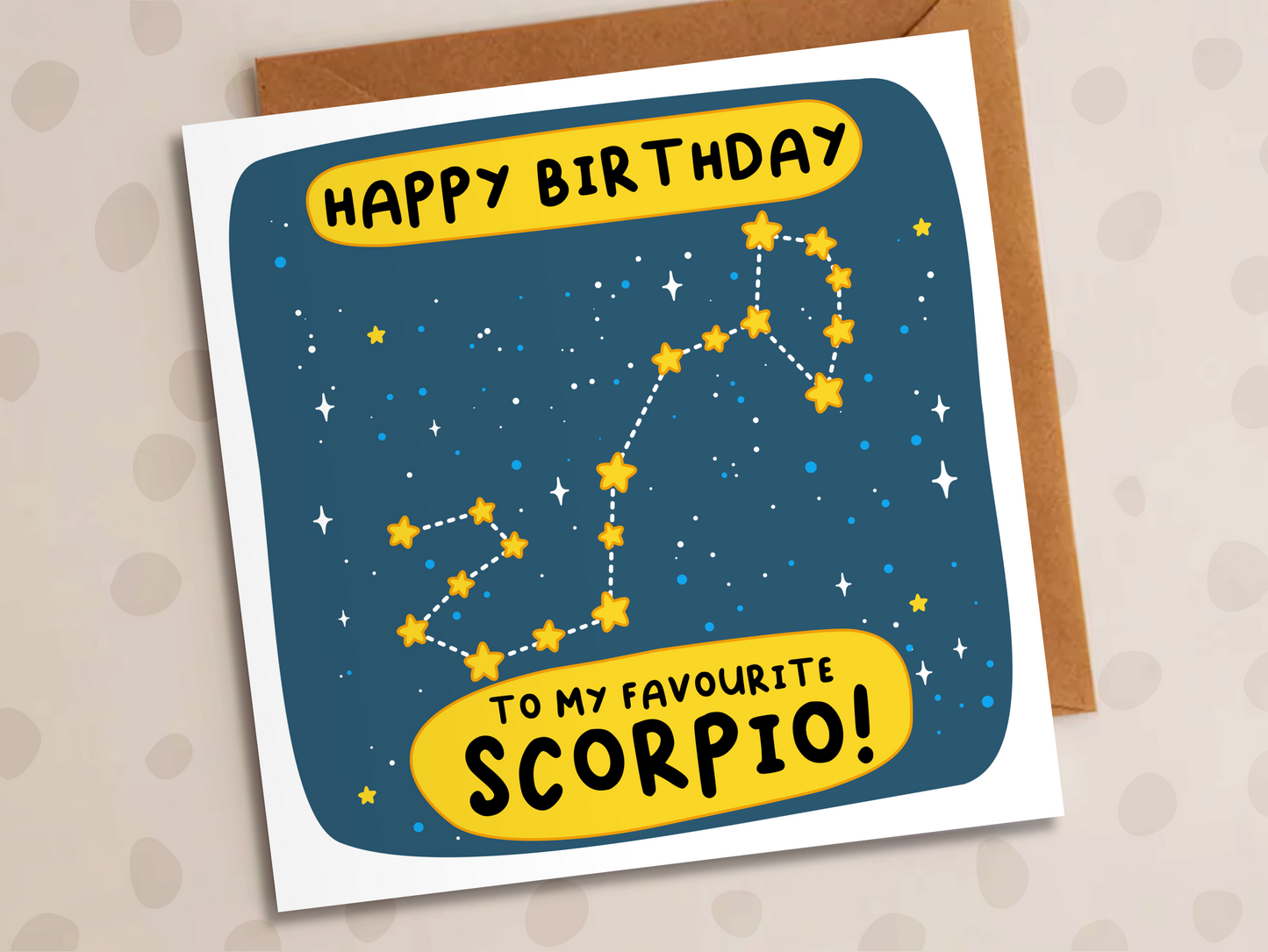 To My Favourite Scorpio Card, Birthday, Scorpio