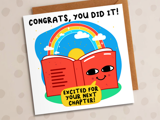 Excited For Your Next Chapter, Congratulations, Book