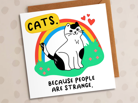 Cat Owner Card, Cat Birthday, Cat Lover