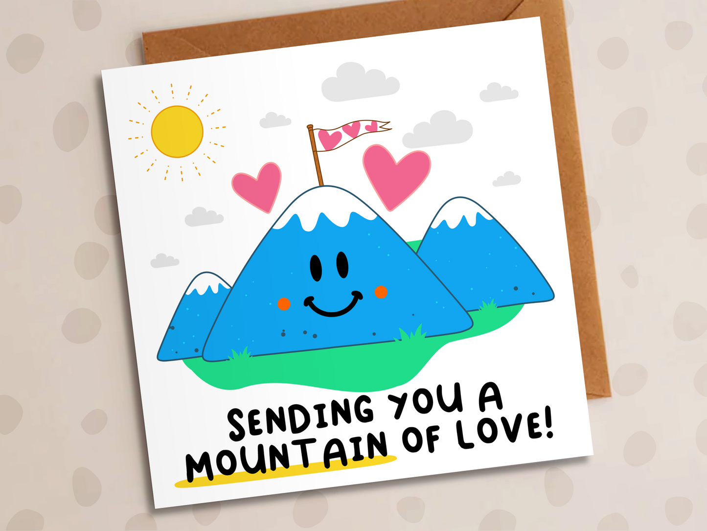 Sending You A Mountain Of Love Card, Anniversary, Mountain