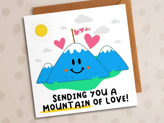 Sending You A Mountain Of Love Card, Anniversary, Mountain