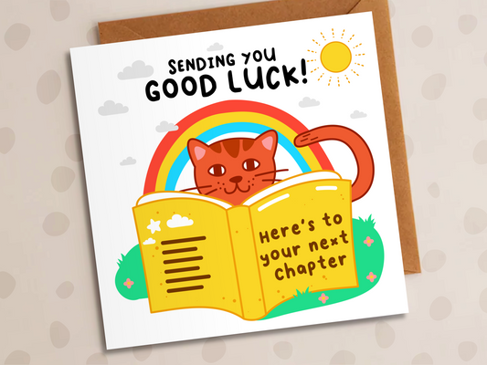 Here's To Your Next Chapter, Good Luck, Exams, Cat